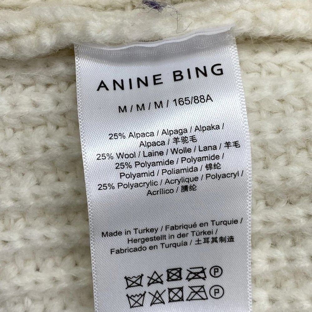 ANINE BING “Sydney” Alpaca Wool Turtleneck Sweater – Size M (NWT) - Picture 5 of 11